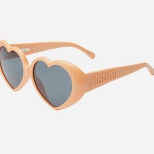 Moschino Heart Shaped Sunglasses Orange